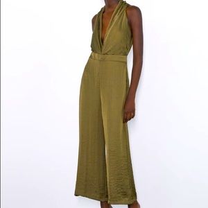 Zara silk jumpsuit